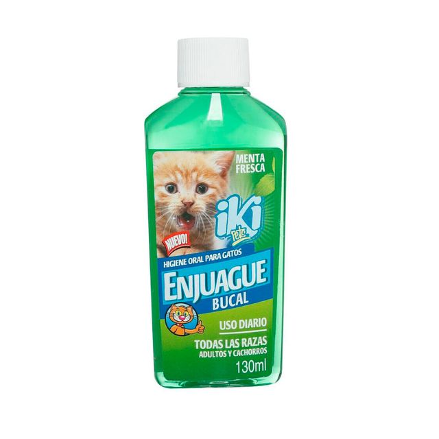 Iki Pets Enjuage Bucal Gatos - 130 ml