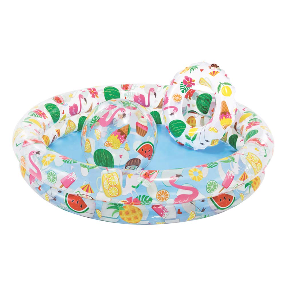 Set Piscina Inflable Intex 59460np Pelota Y Flotador