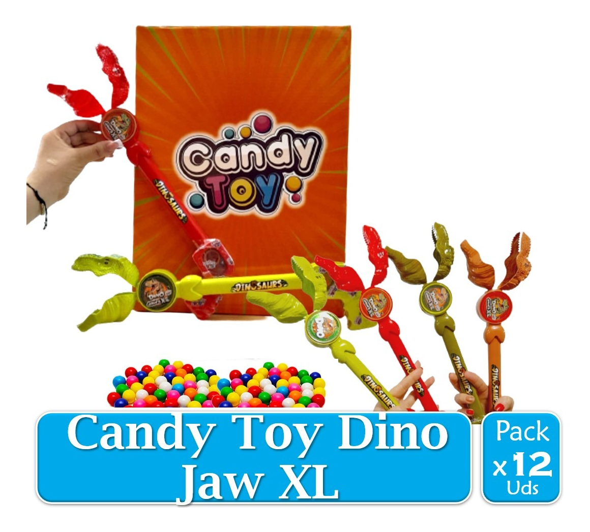 Candy Toy XL Dino Jaw X 12 Uds