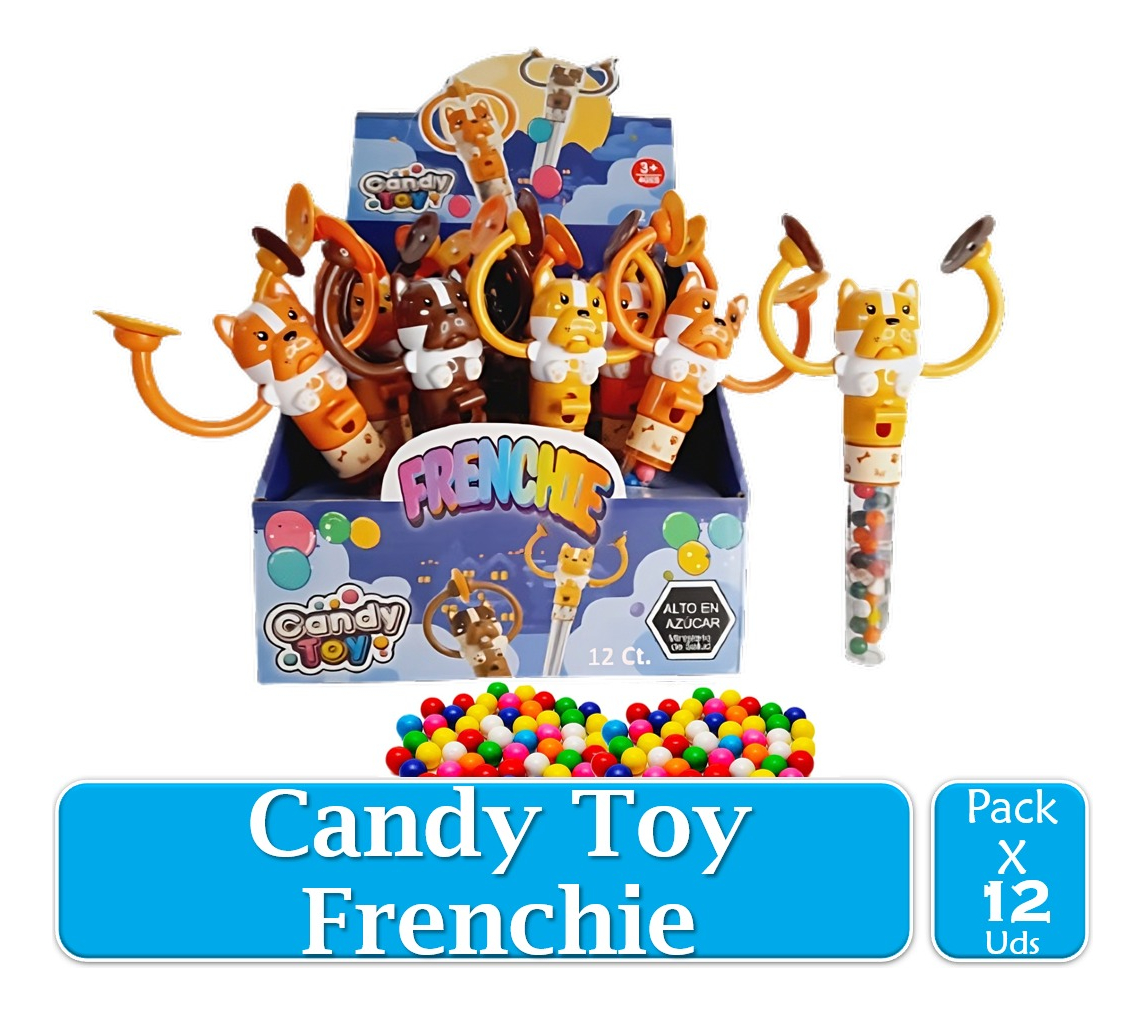 Candy Toy Perrito Frenchie X 12 Uds
