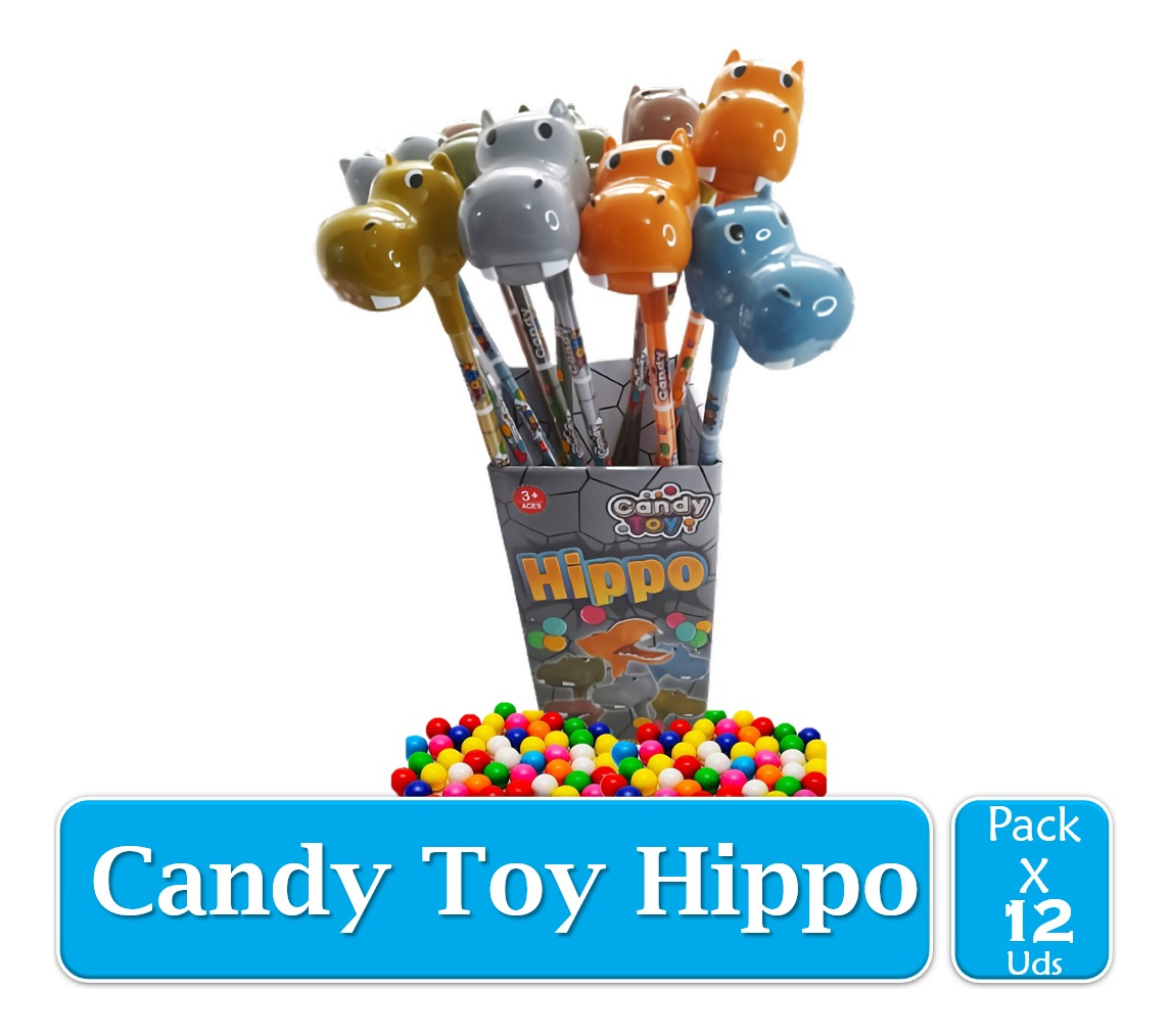 Candy Toy Hipopotamo Hippo X 12 Uds