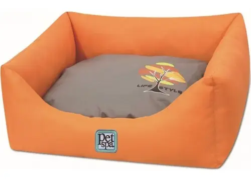 cama-para-perro-y-gato-pet-spa-pequena-naranja