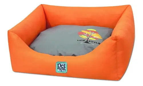 cama-para-perro-pet-spa-mediana-naranja
