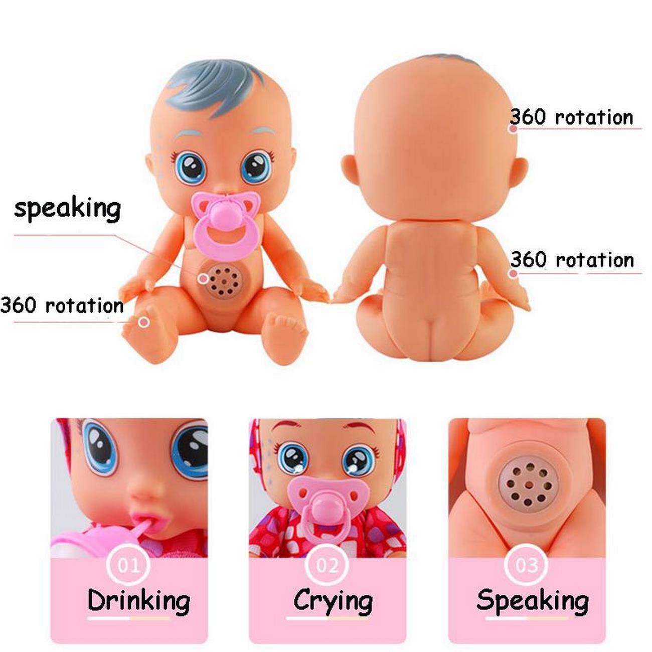 Muñeca Bebes Llorones Cry Babies Con Sonidos Llora Unicornio (5)