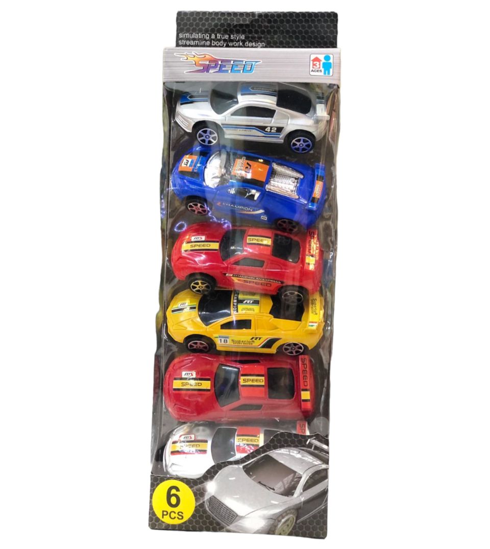 Set x6 carros de juguete para coleccion 