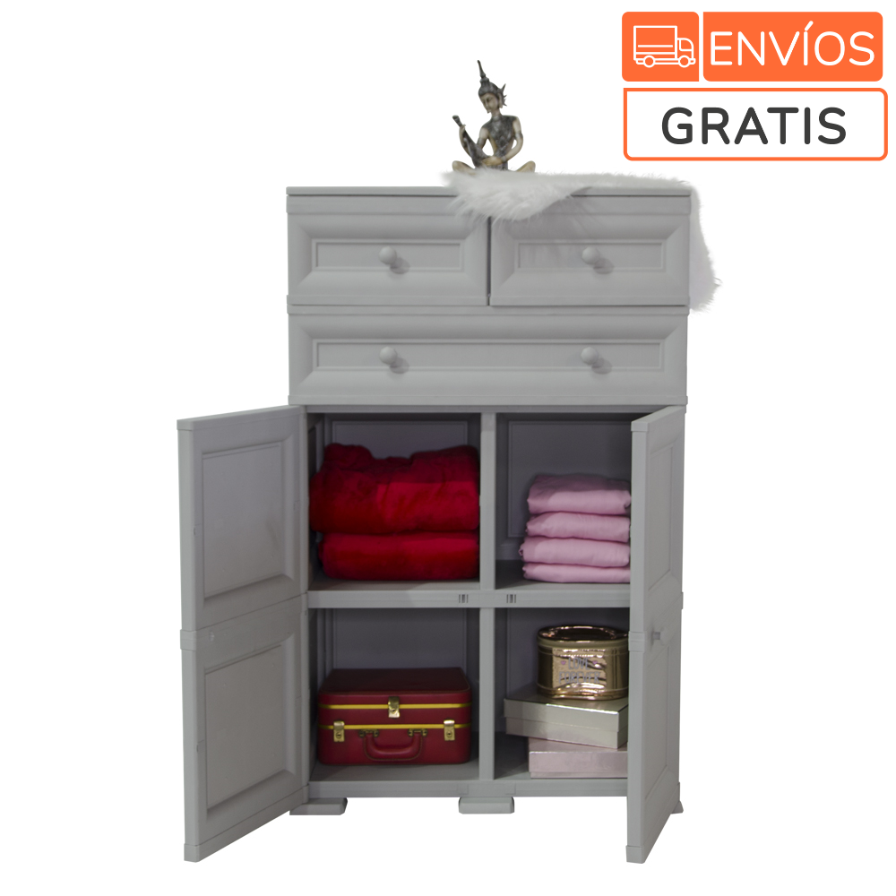 Mueble Organizador Elegance Liso Da Vinci, Blanco Perla, con