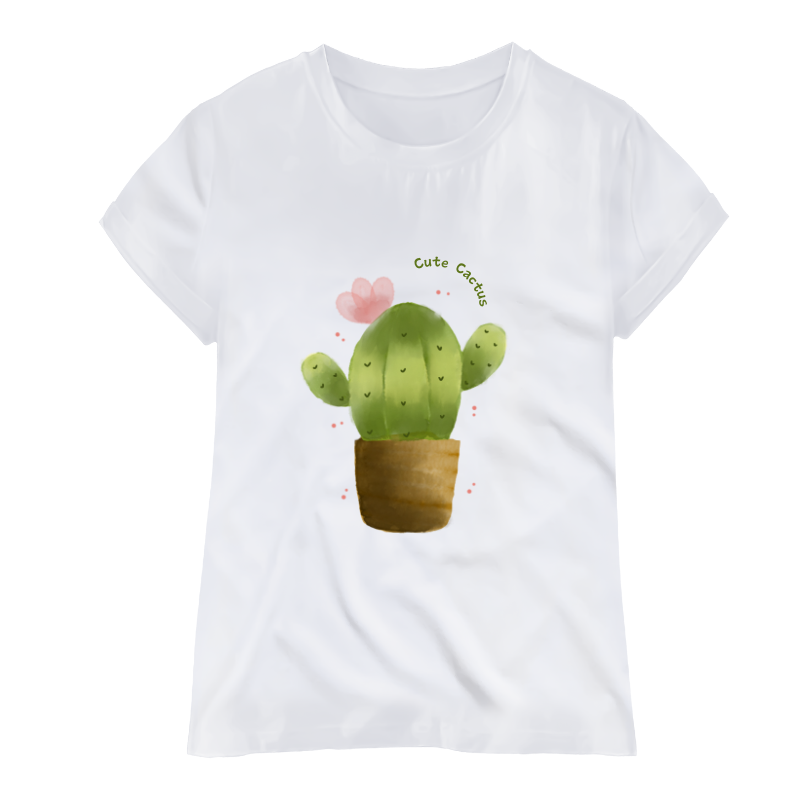 Camiseta Cactus Blanca - T-shirt