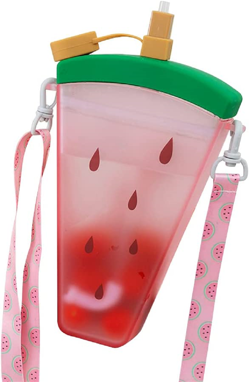 Botella de agua termo de acero inoxidable para niños con pajita, lindo y  duradero, regalo portátil para niños