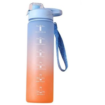 Termo Botella De Agua Motivacional Metalizado Combo 3 Set - Luegopago