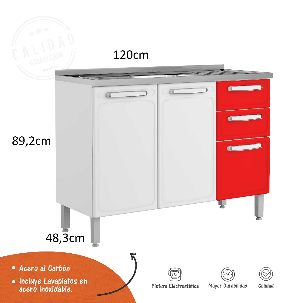 Cocina Organizador Modulo Gabinete Mueble CampanaGaveta - Luegopago