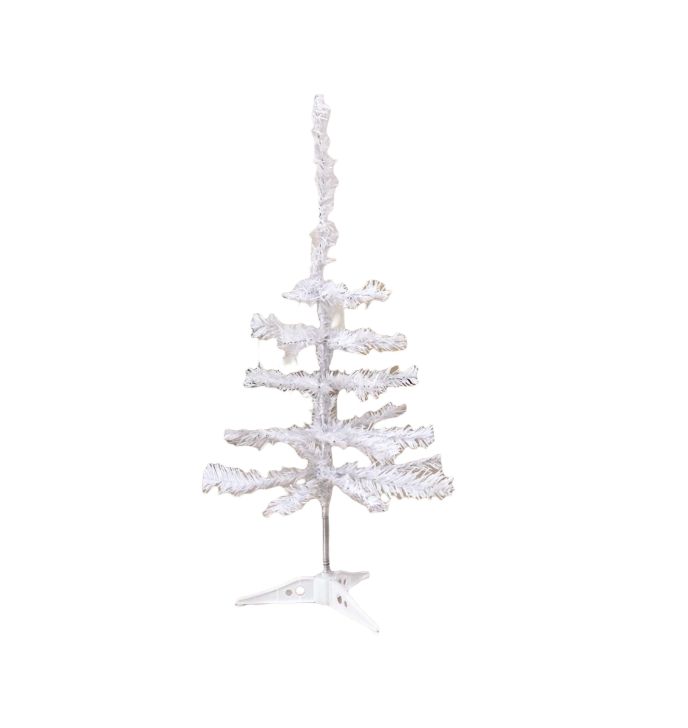 Mini arbol de navidad blanco para mesa, medida 60cm 