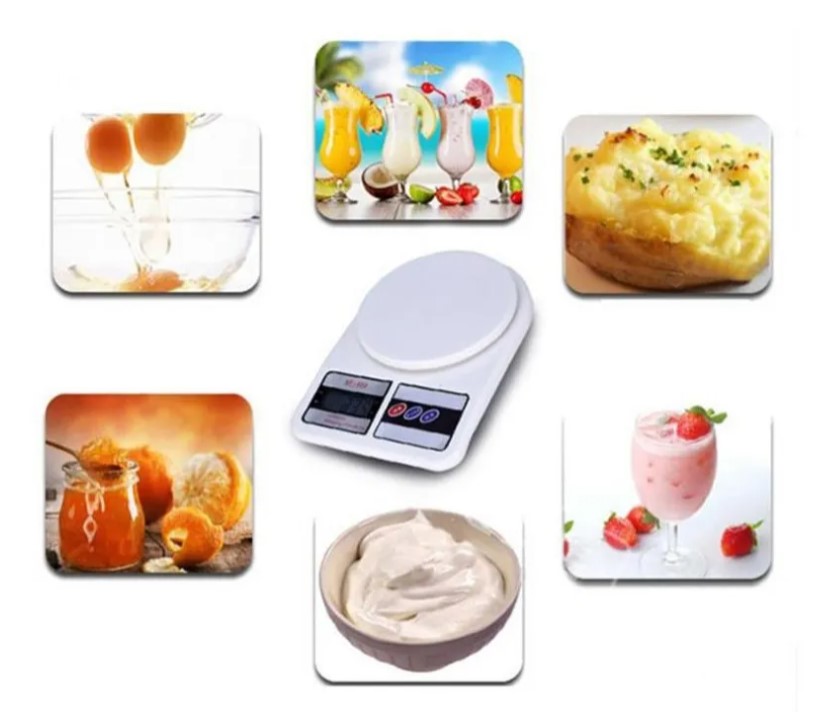 Balanza Alimentos Cocina Digital Hasta 10 Kg + Pilas Incluid