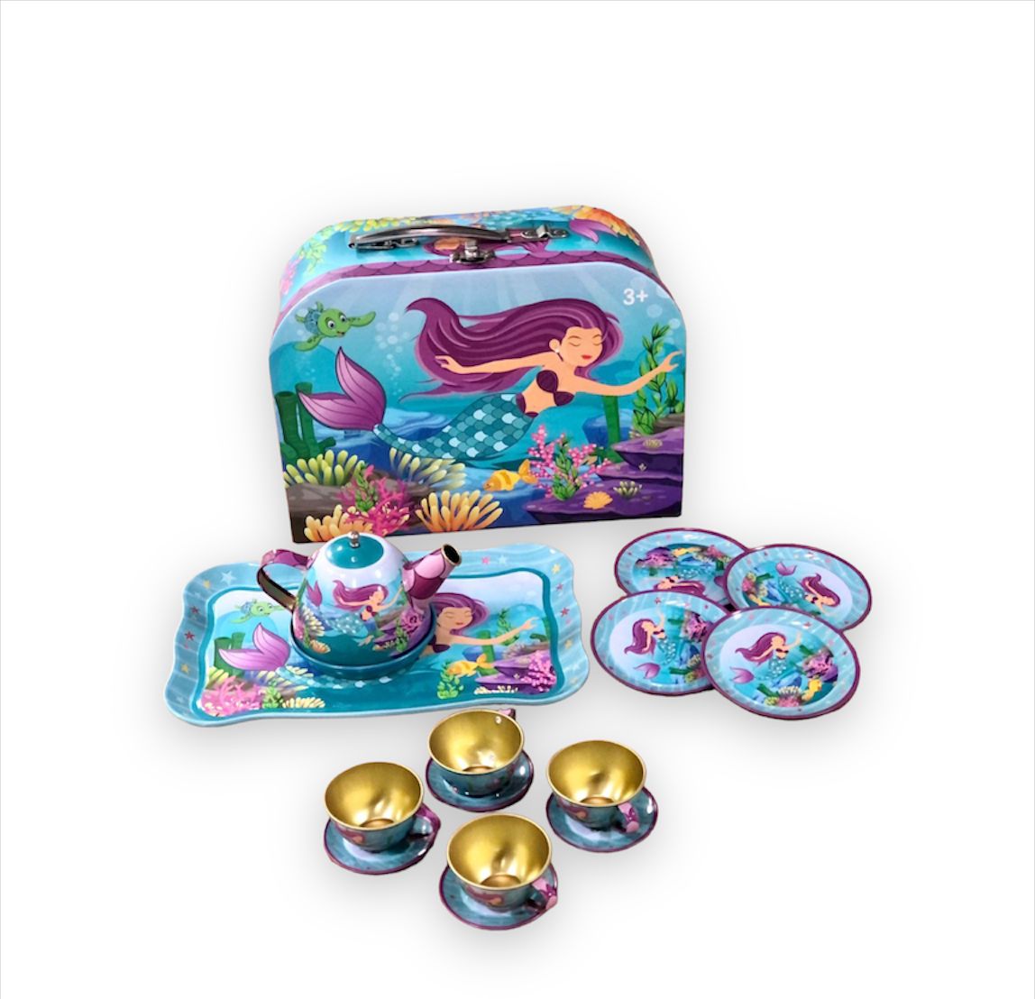 Set vajilla de juguete para té de niñas 15 piezas 