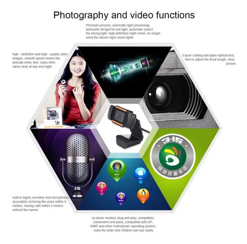Camara Web Webcam - Video Pc Laptop Microfono
