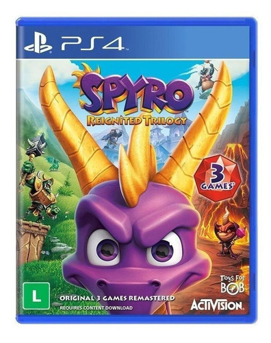 Video Juego Spyro Reignited Trilogy Standard Edition Activision PS4 Físico 
