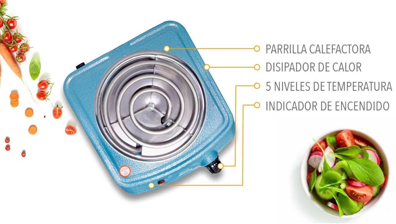 Estufa Electrica Portátil Cocina Un Puesto Sencilla Cuadrada