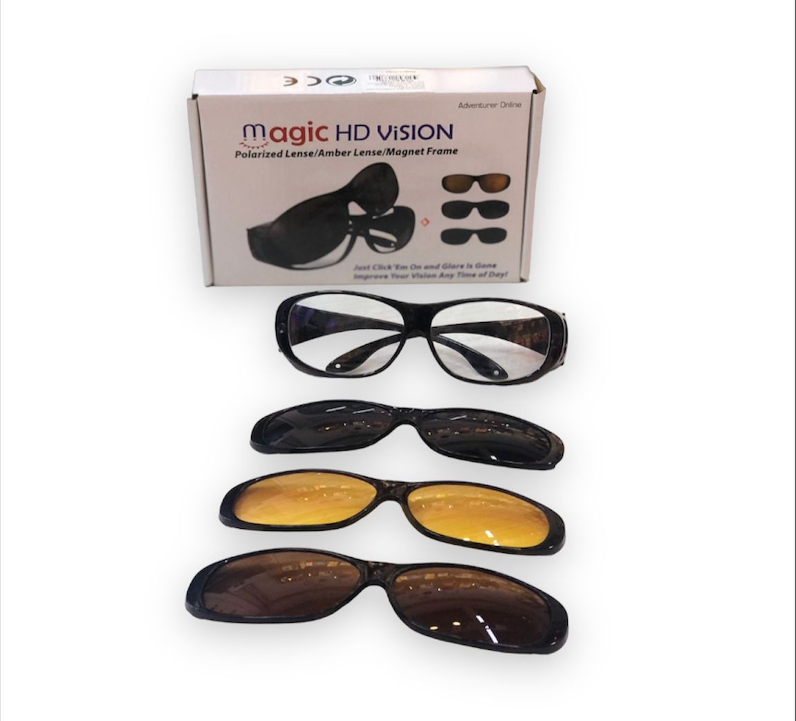 Gafas Magic Vision De Sol 3 En 1 Lentes Intercambiables 