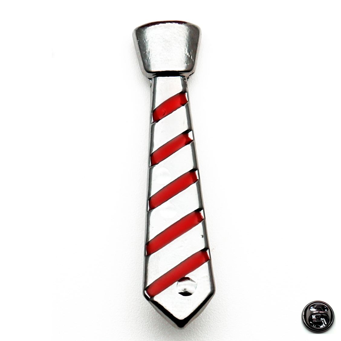 Prendedor Pin Corbata Elegante + Bolsa Decorativa