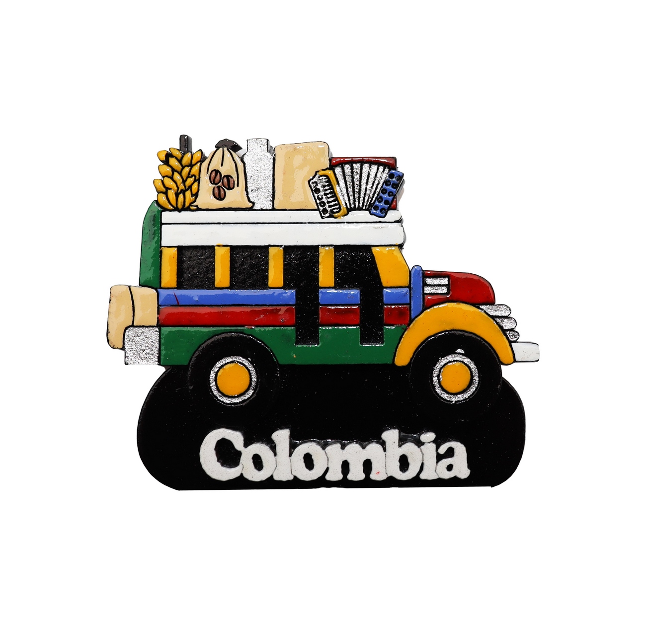 Iman Decorativo Chiva Colombia Para La Nevera Artesania