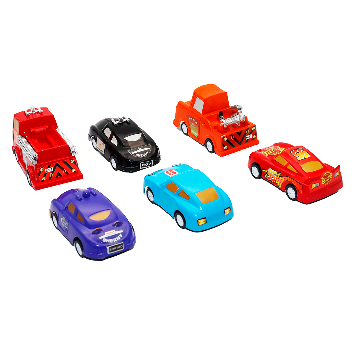 Carros Cars De Impulso Colección Juguete Didactico X 12 Pcs Luegopago 3990