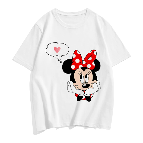 Camiseta Minie Mouse - Blanca - Piel de durazno