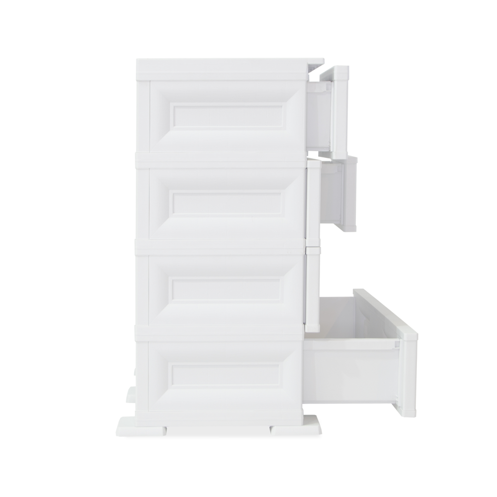 Mueble Organizador Elegance Liso Da Vinci, Blanco Perla, con