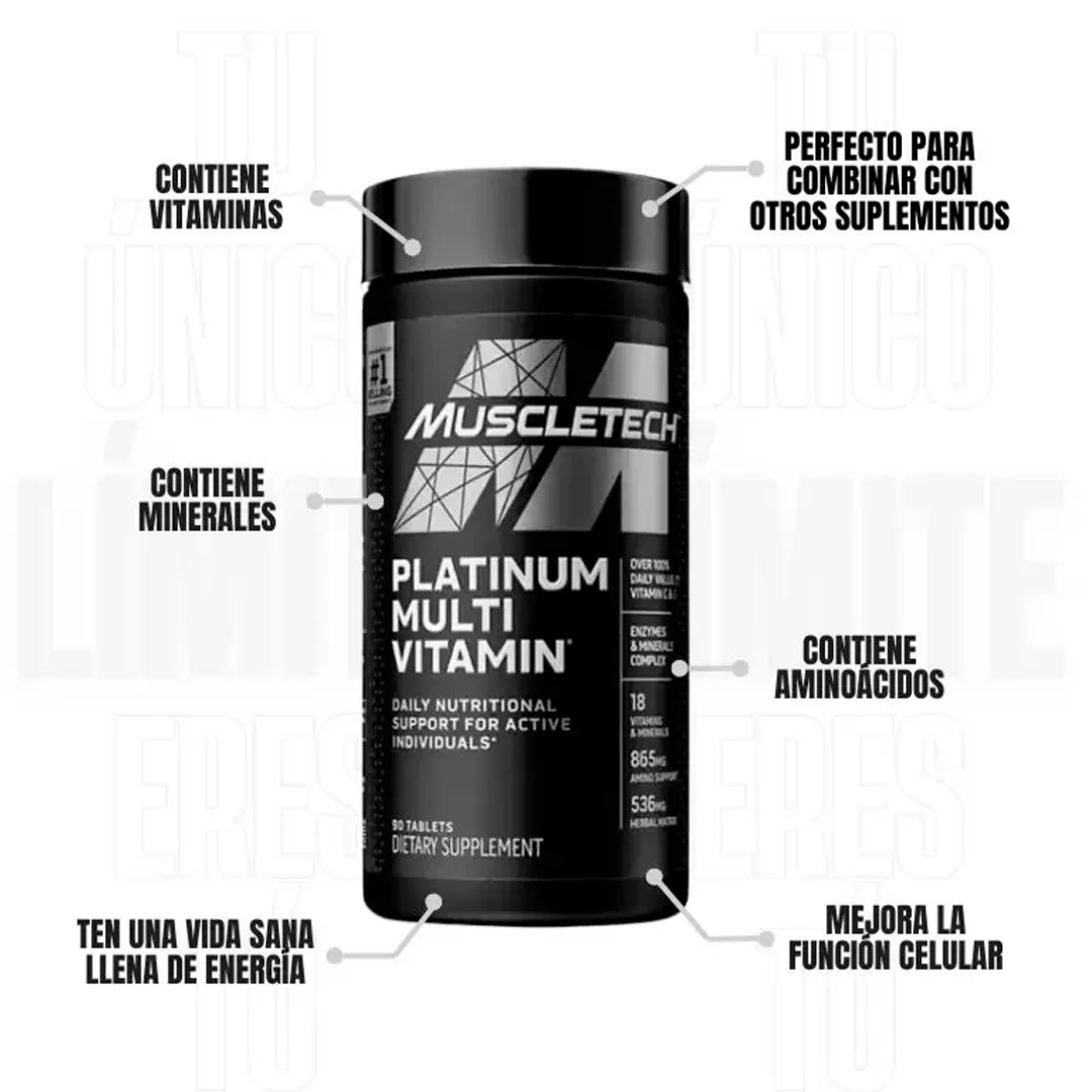 Platinum Multivitamin 90 Tabletas - Luegopago