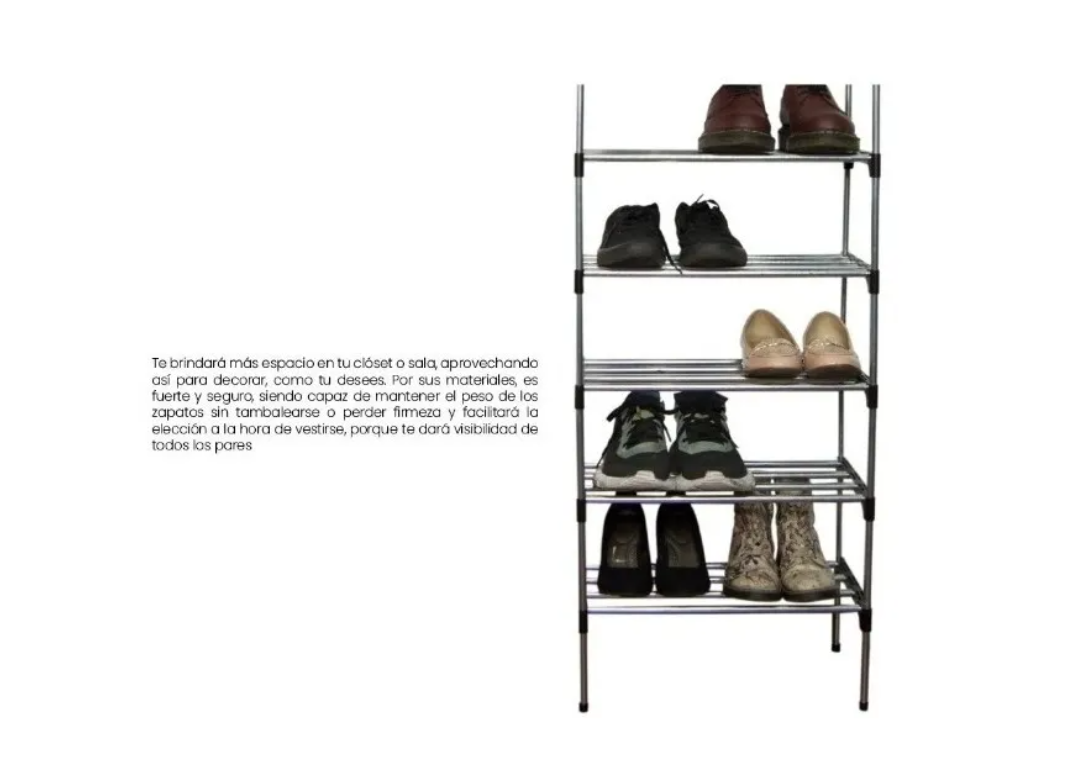 Zapatero 4 Niveles Organizador De Zapatos Estante Shoe Rack