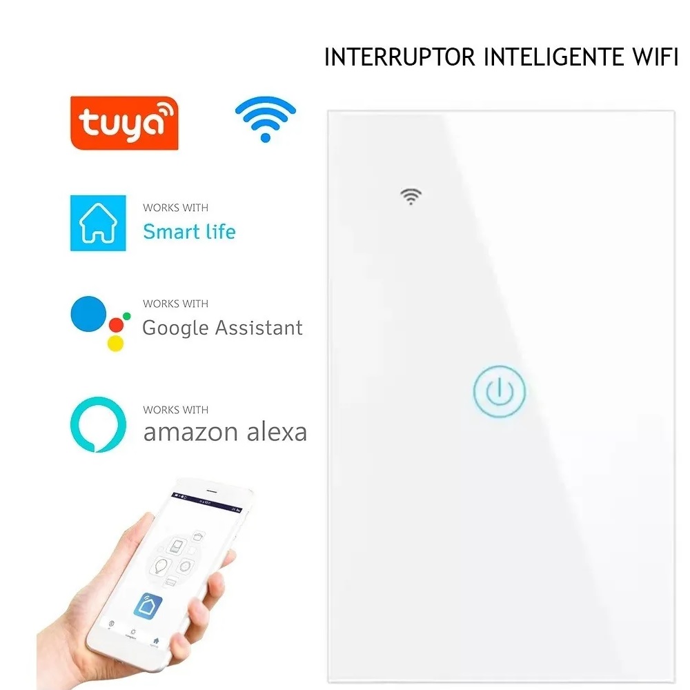 Interruptor inteligente triple touch wi-fi steren