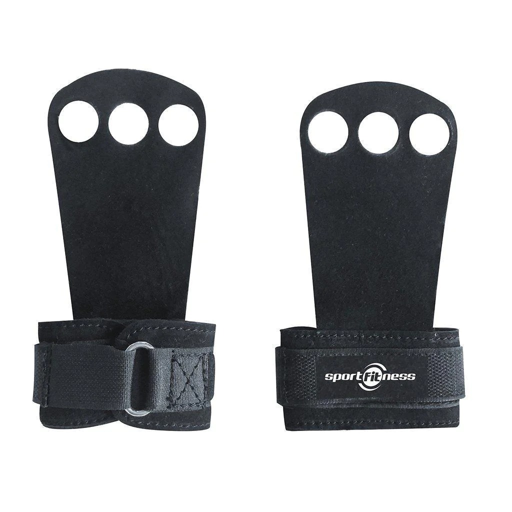 Calleras en cuero para Crossfit Gym con muñequera Grip 3 K6